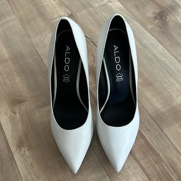 Aldo Shoes White Pointed Aldo Heelspumps Poshmark